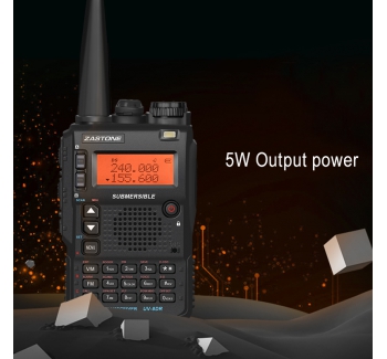 Zastone UV-8DR Mini Radio Walkie Talkie triband VHF 136-174MHz 240-460MHZ UHF 400-520MHz CB Ham Two Way Radio