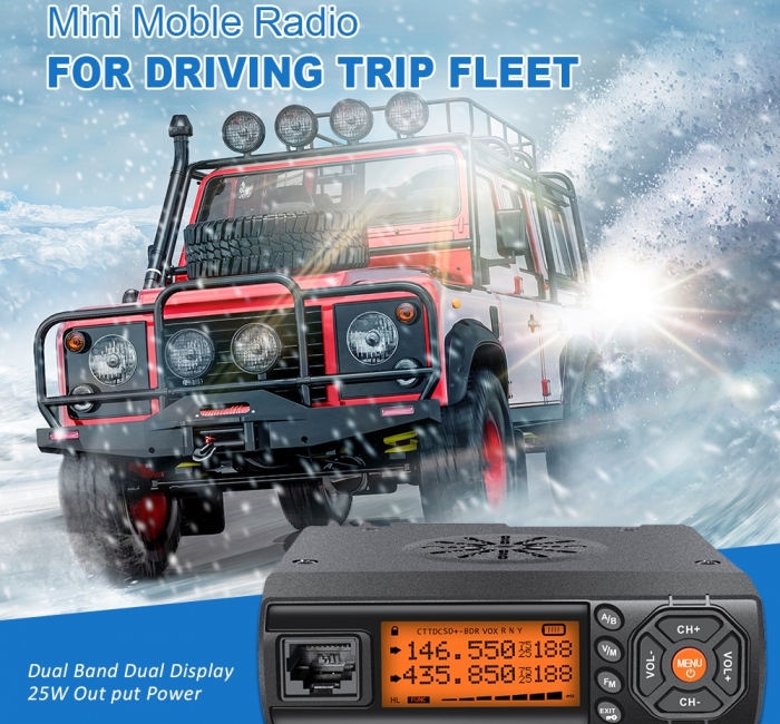 ZASTONE Z218 小型車載電臺 雙段車載電臺 20W車載臺 車載對講機(jī)